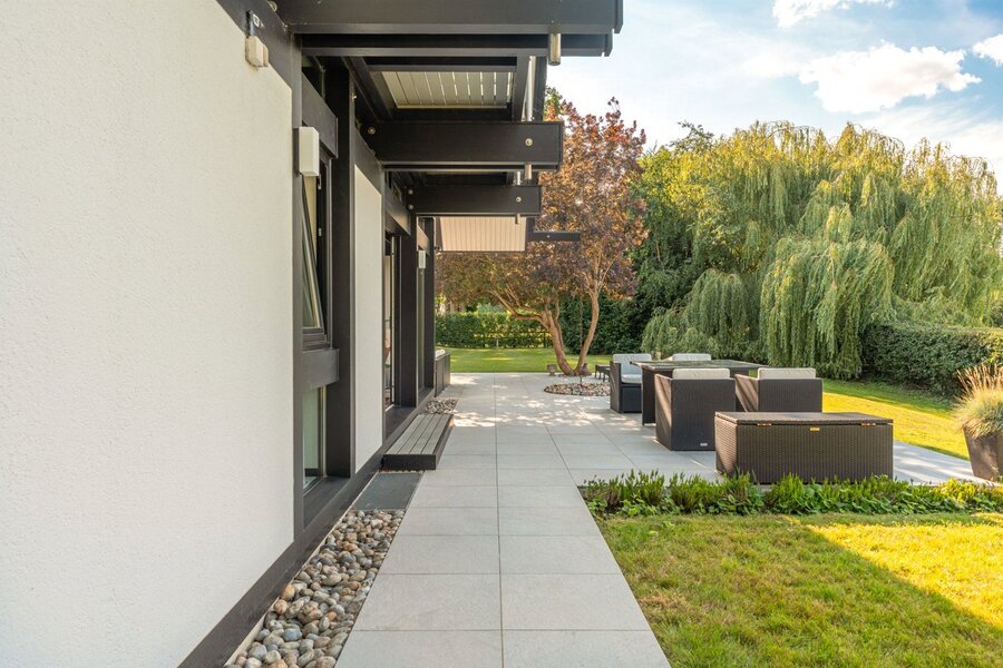 Terrace Along Path