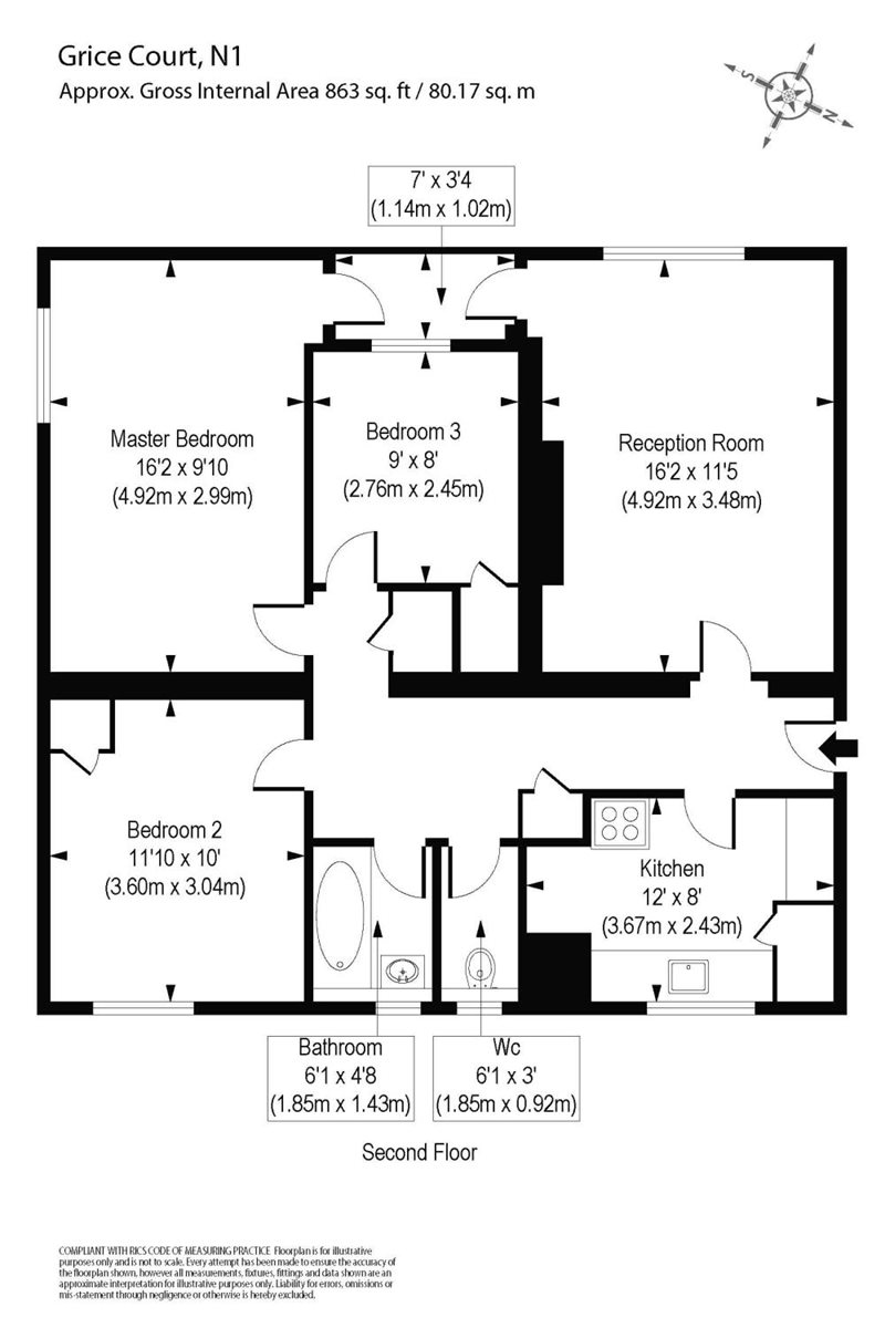 2 bedroom property to rent in Alwyne Square, London, N1 (Ref ISL130373 ...